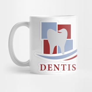 Dentist and dentistry clinic vector logo design. Mug